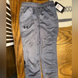Under Armour Gray Boys Athletic Pants with Logo NWT